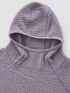 Lightweight Grid Texture Hoodie