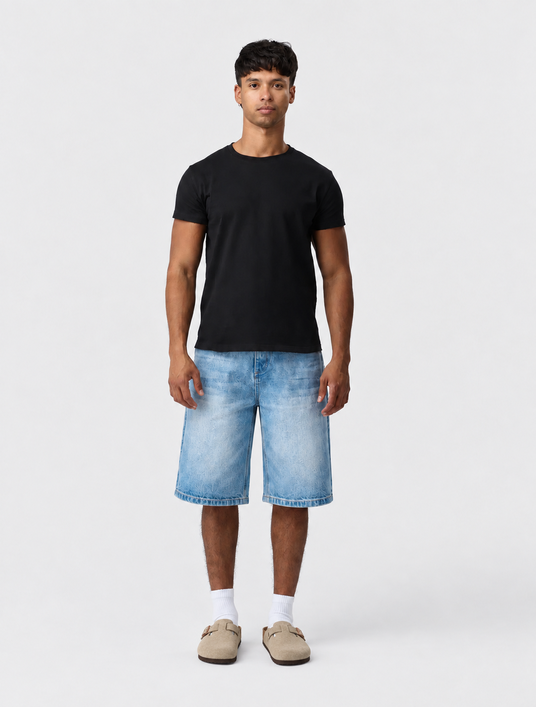 Light Blue Wash Jorts