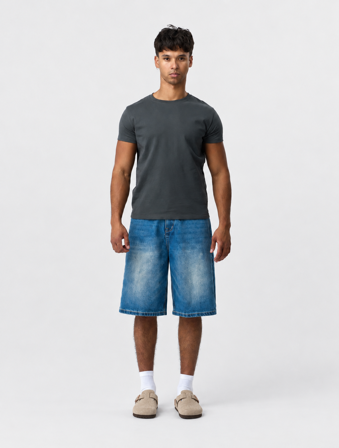 Blue Wash Jorts