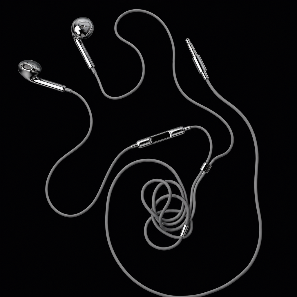 Chrome Wired Earbuds