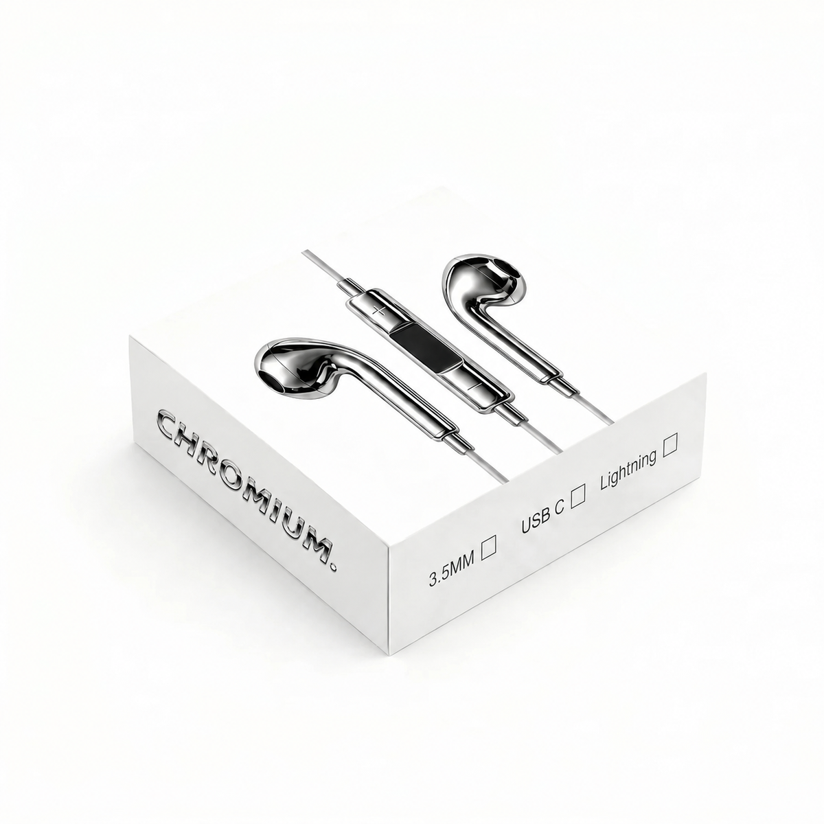 Chrome Wired Earbuds VIP