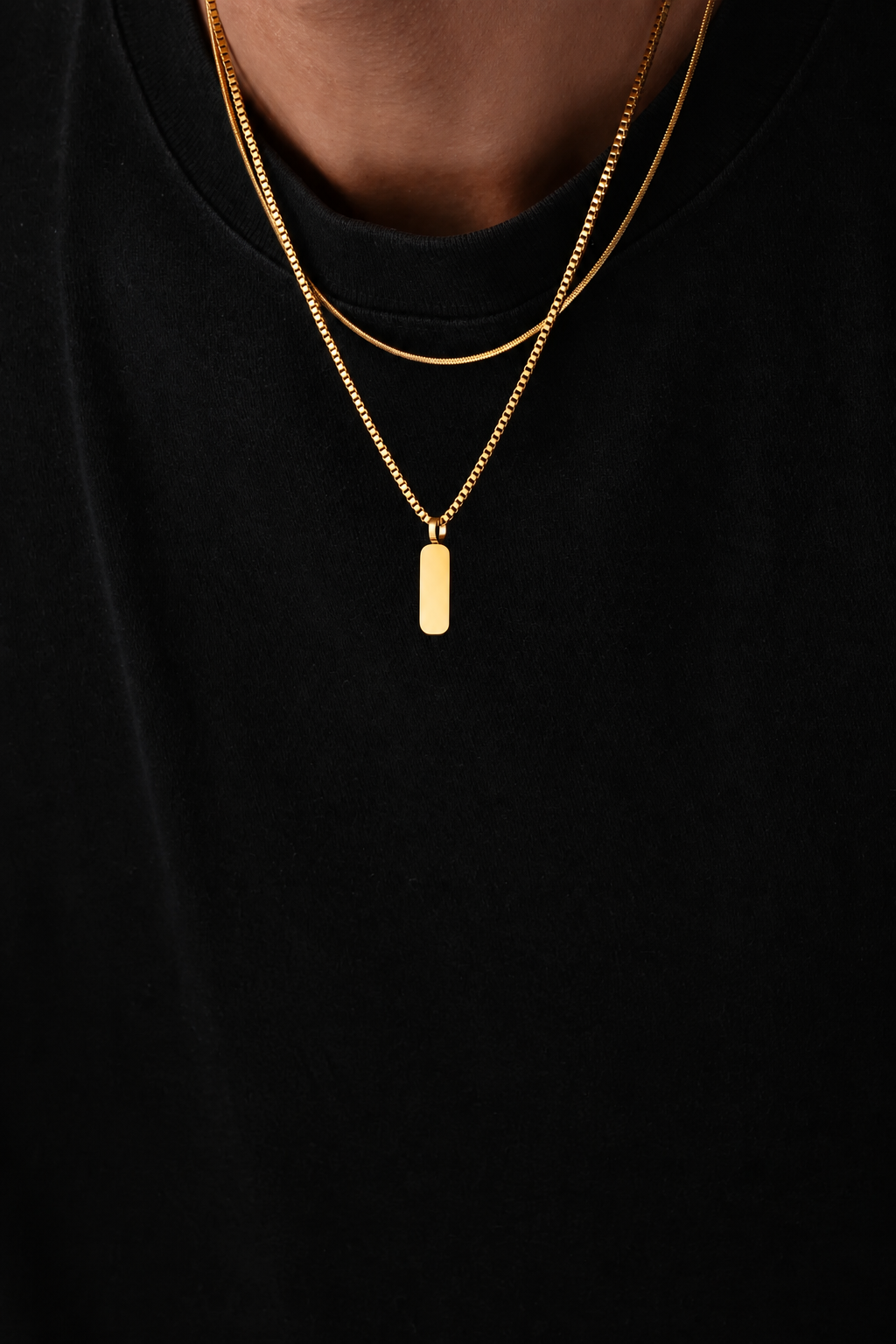Minimal Pendant Necklace Combo