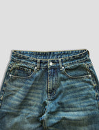Vintage Wash Denim Jeans