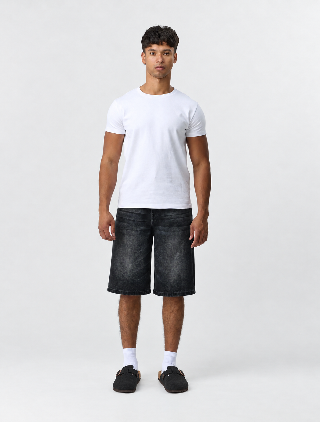 Black Wash Jorts
