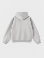 Washed Distressed Fleece Zip-Up Jacket