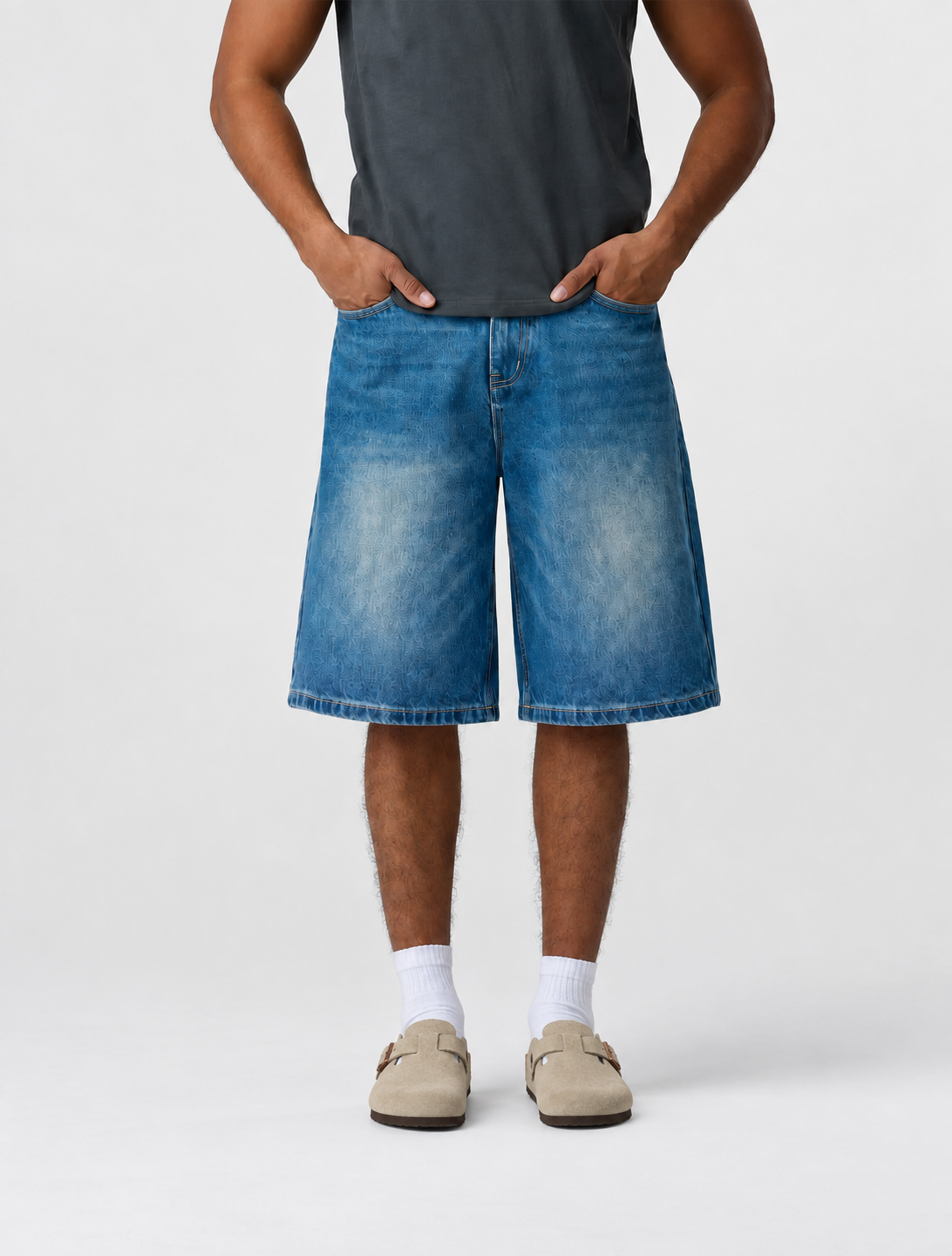 Blue Wash Jorts