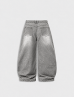 Washed Barrel Baggy Jeans